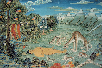 La tigresa hambrienta. Vidas pasadas de Buda. 1800-1899. Buryat Historical Museum