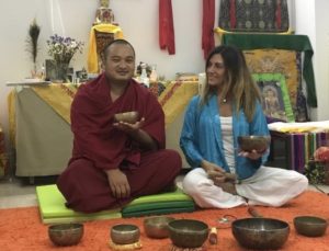 Jangchub Rinpoche y Noelia Peralta